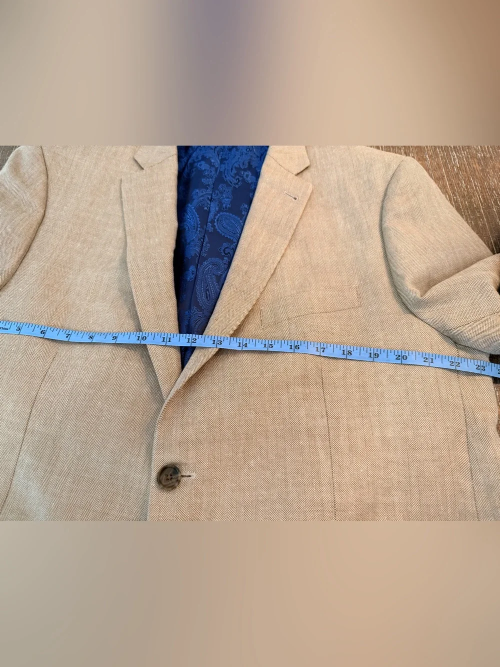 Indochino Newbury 58 Blazer NWT Wool Linen Blend‎ ~46R